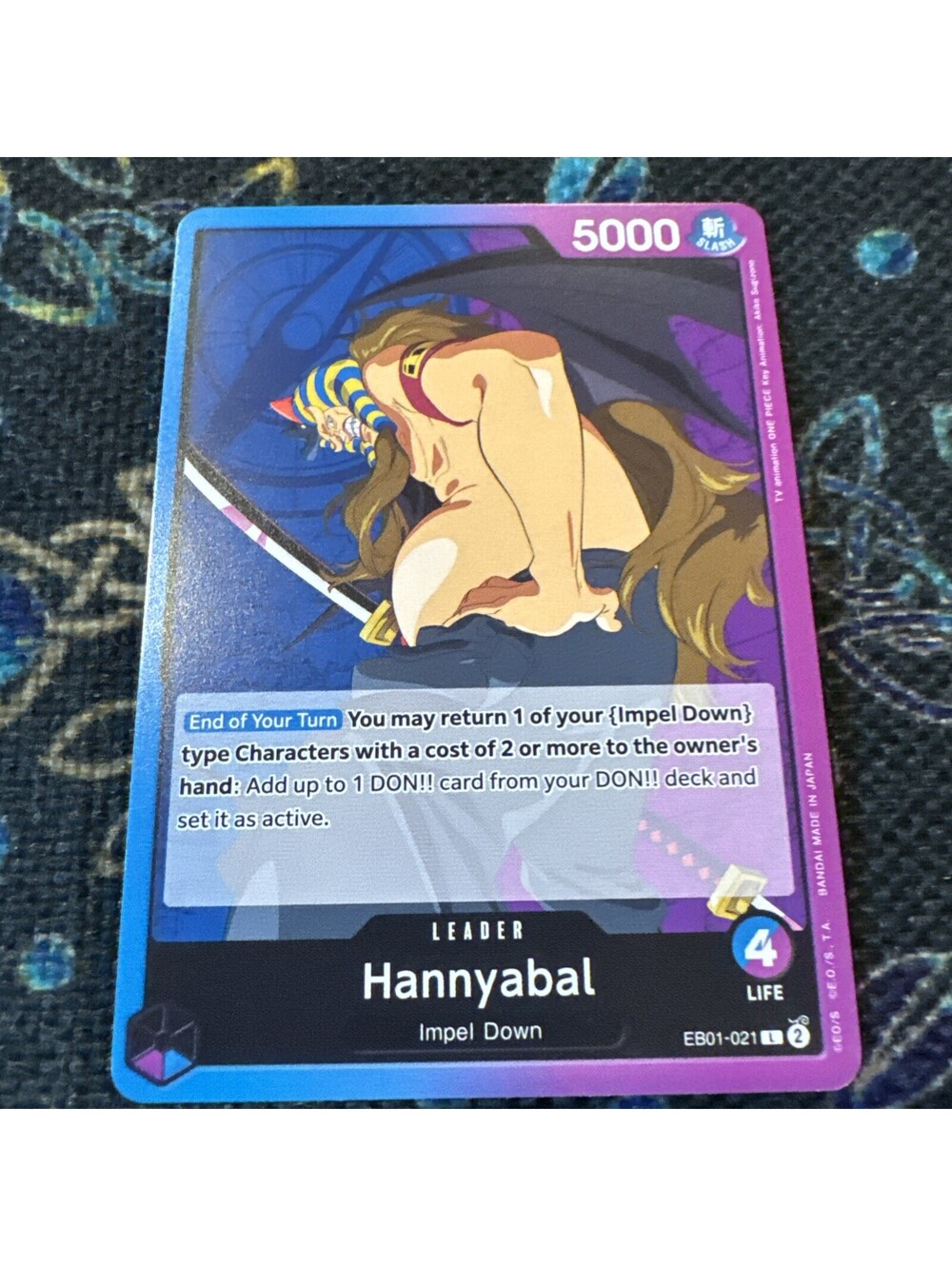 Hannyabal EB01-021 L - One Piece Card Game - Memorial Collection English